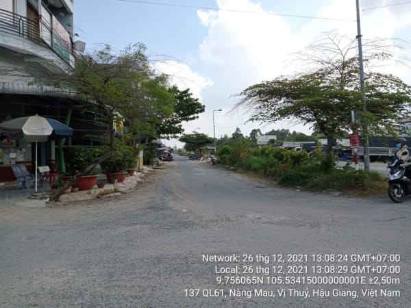 VTY104 Khu thương mại thị trấn Nàng Mau (Khu 2), Thị trấn Nàng Mau, Các nền mặt tiền đường số 11 - Ảnh 1