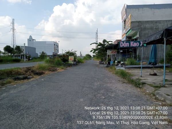 VTY104 Khu thương mại thị trấn Nàng Mau (Khu 2), Thị trấn Nàng Mau, Các nền mặt tiền đường số 11 - Ảnh 2
