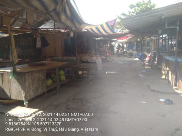 VTY07 chợ xã Vị Đông khu vực trong chợ - Ảnh 2