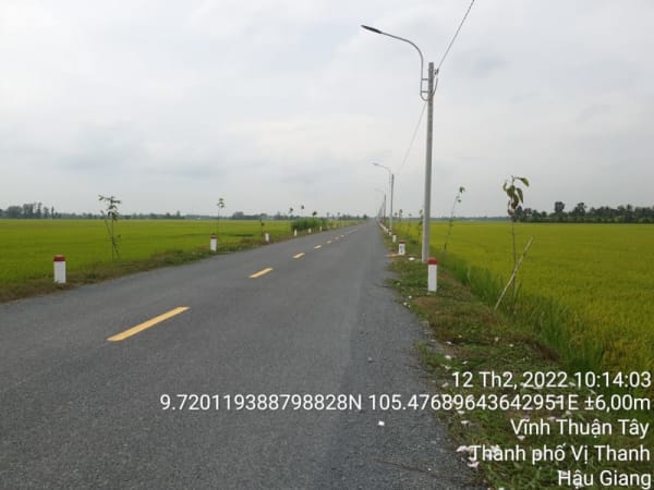 VTY106 "Cầu Sông Cái lớn - giáp ranh  phường III, TP Vị Thanh (đường tỉnh 931)"	Xã Vĩnh Thuận Tây - Ảnh 1
