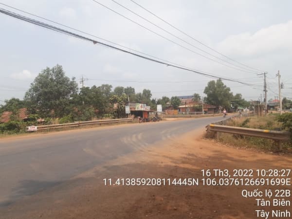 TB01 : Quốc Lộ 22 đoạn đi qua xã trà vòng ranh Tân Biên - kênh TN17 - Ảnh 3