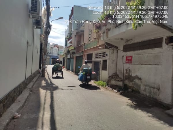 NK215 Hẻm 218, Trần Hưng Đạo đoạn đường từ Trần Hưng Đạo đến hết đoạn trải nhựa, tsss giá đất nền thổ cư ước khoản 60tr/1m2 - Ảnh 2