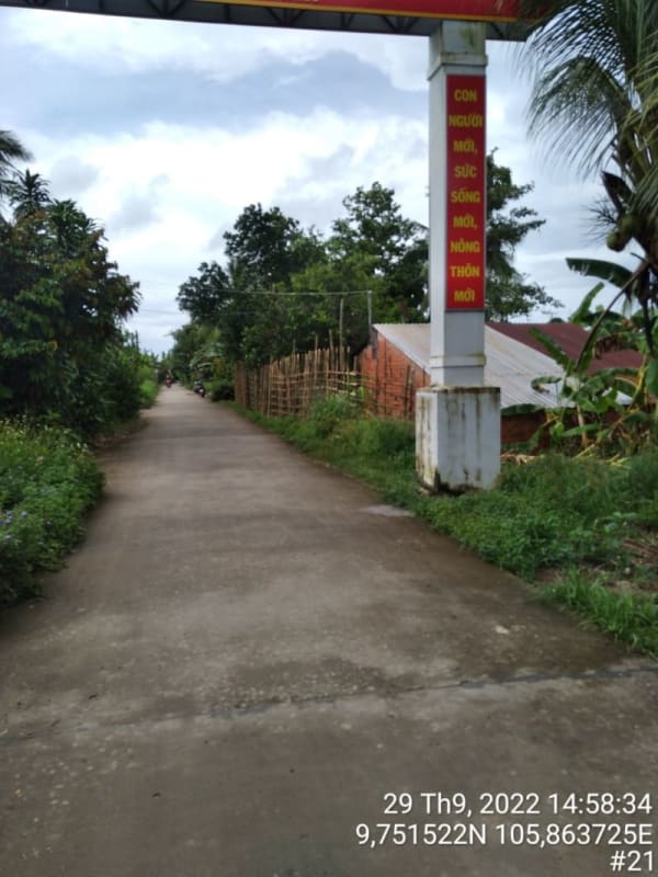 KS166-Tuyến đường tập đoàn 2 ấp Đông Hải (phía bên sông - đối diện Quốc lộ 1A) - Ảnh 2