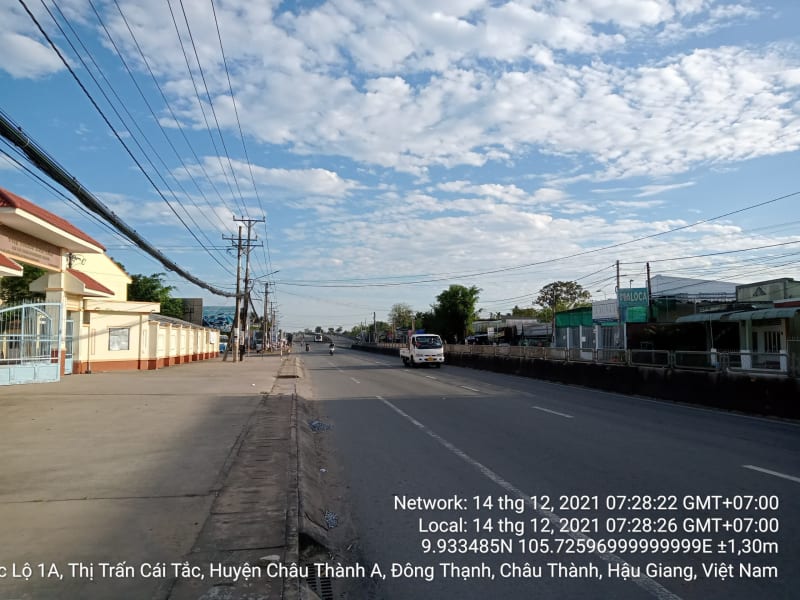 CTA57 QL1A, thị trấn cái tắc, từ cầu Đất Sét đến Ranh xã Long Thạnh - Ảnh 2