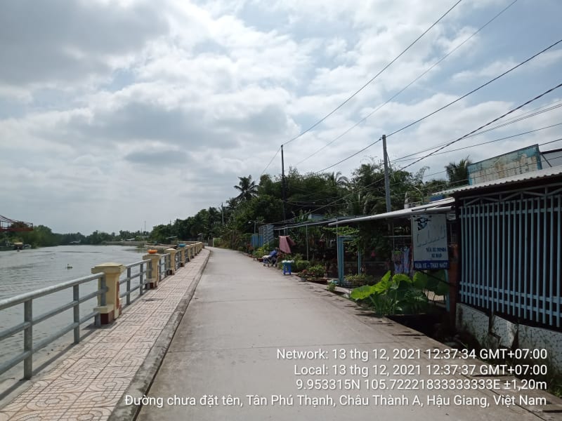 CTC06 thị trấn Cái Tắc, xã Tân Phú Thạnh, tuyến lộ Cặp sông Ba láng (lộ 3,5m) từ Cầu Rạch Bần đến Cầu Rạch Trầu lớn. - Ảnh 3