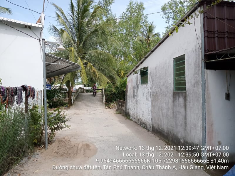 CTA53 thị trấn Cái Tắc, xã Tân Phú Thạnh, tuyến lộ Cặp sông Ba láng (lộ 3,5m) từ Cầu Rạch Bần đến Cầu Rạch Trầu lớn. - Ảnh 2