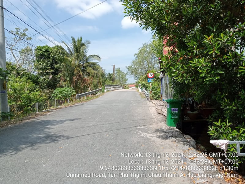 CTA54 thị trấn Cái Tắc, xã Tân Phú Thạnh, tuyến lộ Cặp sông Ba láng (lộ 3,5m) từ Cầu Rạch Trầu lớn đến cầu So Đũa Bé (Ranh xã thạnh xuân). - Ảnh 1
