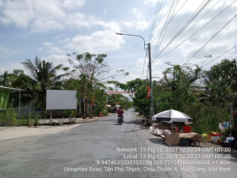 CTA54 thị trấn Cái Tắc, xã Tân Phú Thạnh, tuyến lộ Cặp sông Ba láng (lộ 3,5m) từ Cầu Rạch Trầu lớn đến cầu So Đũa Bé (Ranh xã thạnh xuân). - Ảnh 2