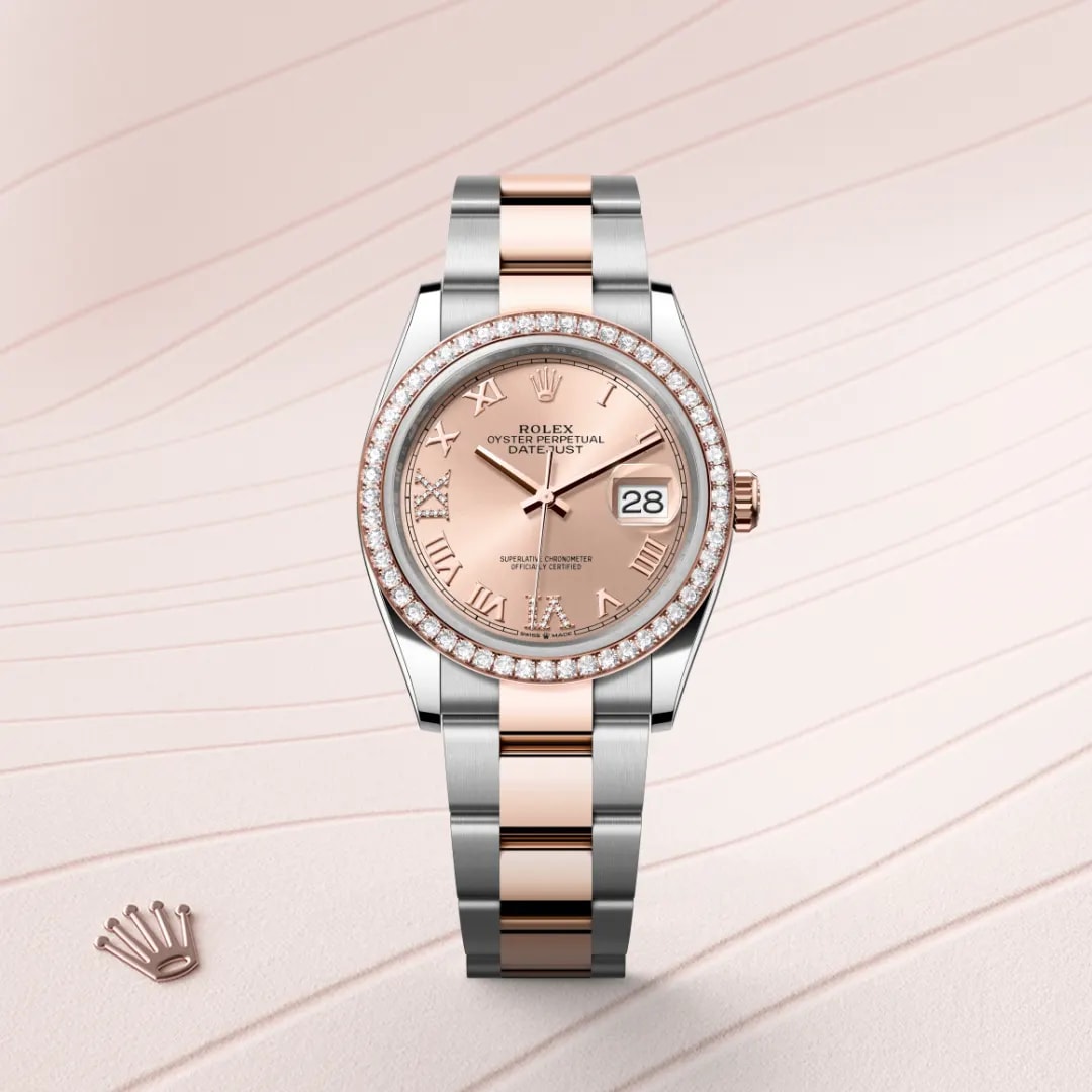 Rolex Datejust in Everose Rolesor - combination of Oystersteel and Everose gold M126281RBR-0016- Montecristo Jewellers Rolex Datejust in Everose Rolesor - combination of Oystersteel and Everose gold M126281RBR-0016- Montecristo Jewellers