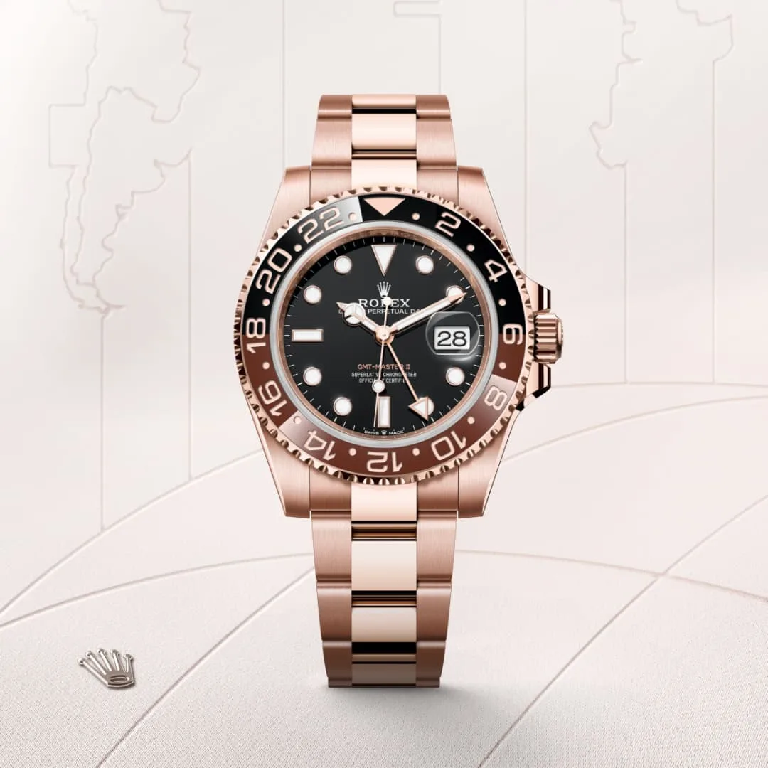 Rolex GMT-Master II in 18 ct Everose gold M126715CHNR-0001- Montecristo Jewellers