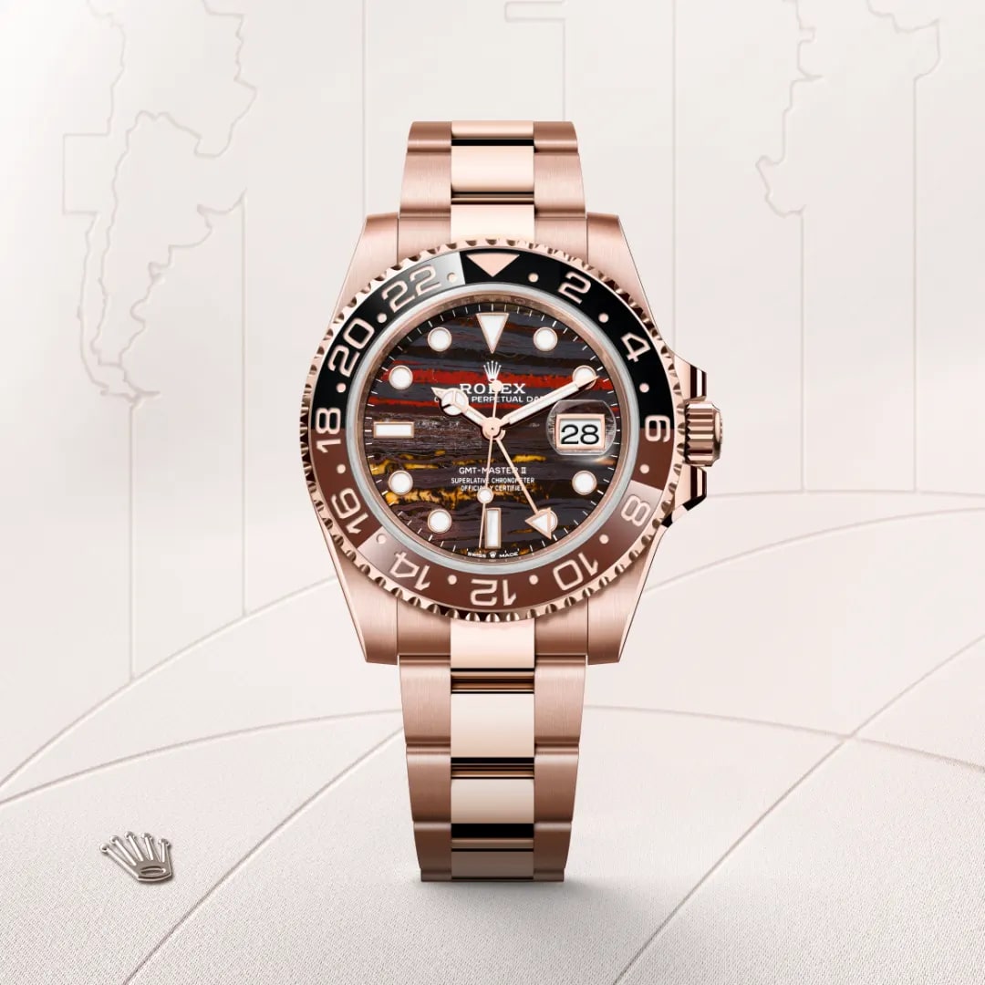 Rolex GMT-Master II in 18 ct Everose gold M126715CHNR-0002- Montecristo Jewellers