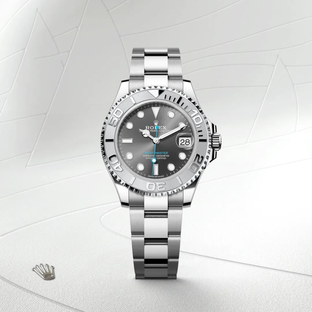 Rolex Yacht-Master in Rolesium - combination of Oystersteel and platinum M268622-0002- Montecristo Jewellers