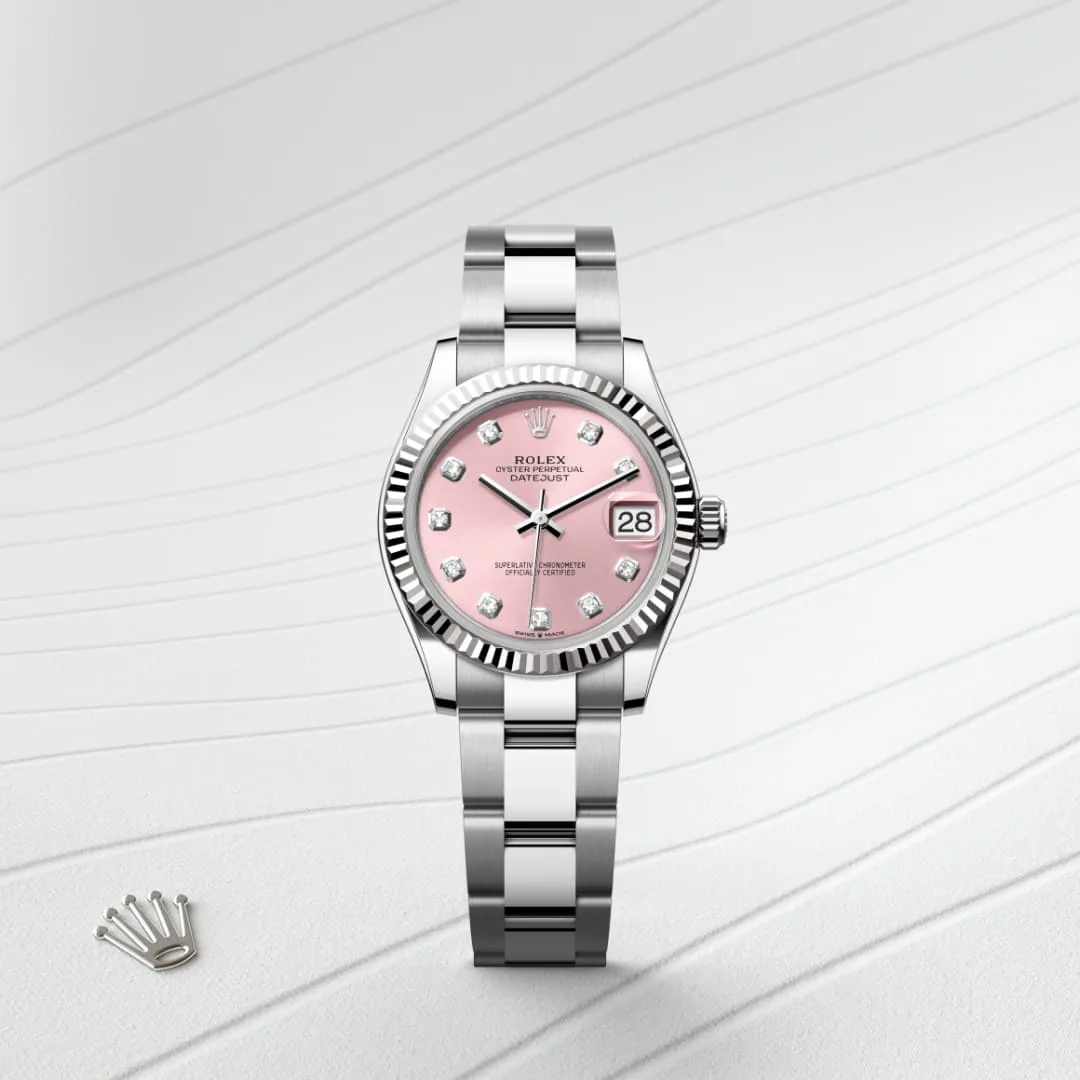 Rolex Datejust in White Rolesor - combination of Oystersteel and white gold M278274-0031- Montecristo Jewellers Rolex Datejust in White Rolesor - combination of Oystersteel and white gold M278274-0031- Montecristo Jewellers