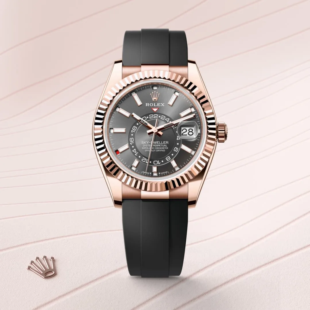 Rolex Sky-Dweller in 18 ct Everose gold M336235-0004- Montecristo Jewellers Rolex Sky-Dweller in 18 ct Everose gold M336235-0004- Montecristo Jewellers