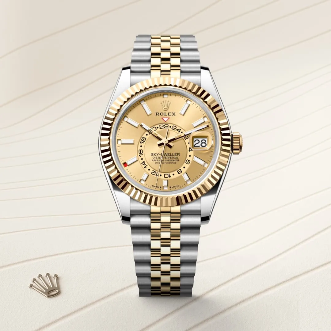 Rolex Sky-Dweller in Yellow Rolesor - combination of Oystersteel and yellow gold M336933-0002- Montecristo Jewellers Rolex Sky-Dweller in Yellow Rolesor - combination of Oystersteel and yellow gold M336933-0002- Montecristo Jewellers