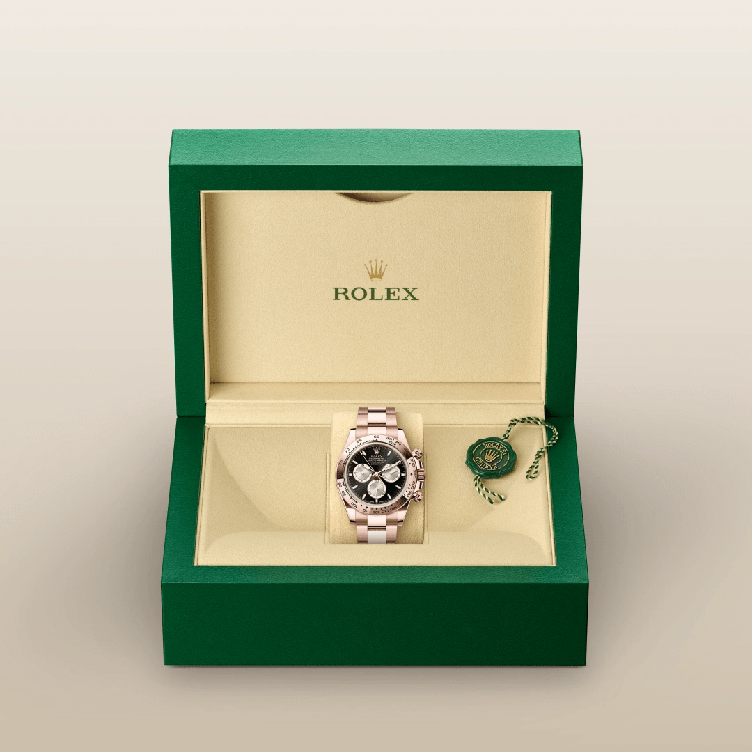 Rolex Cosmograph Daytona in 18 ct Everose gold M126505-0001- Montecristo Jewellers Rolex Cosmograph Daytona in 18 ct Everose gold M126505-0001- Montecristo Jewellers
