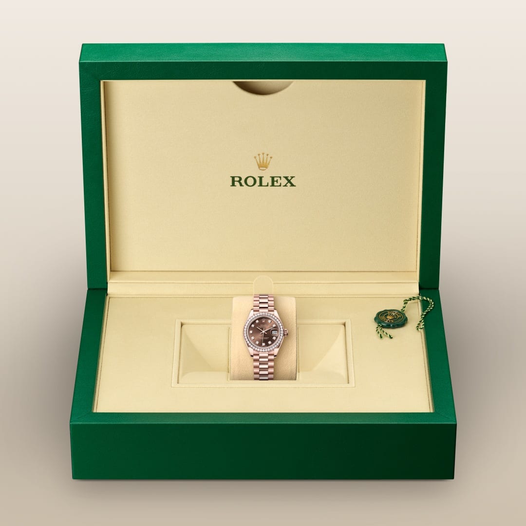 Rolex Lady-Datejust in 18 ct Everose gold M279135RBR-0017- Montecristo Jewellers