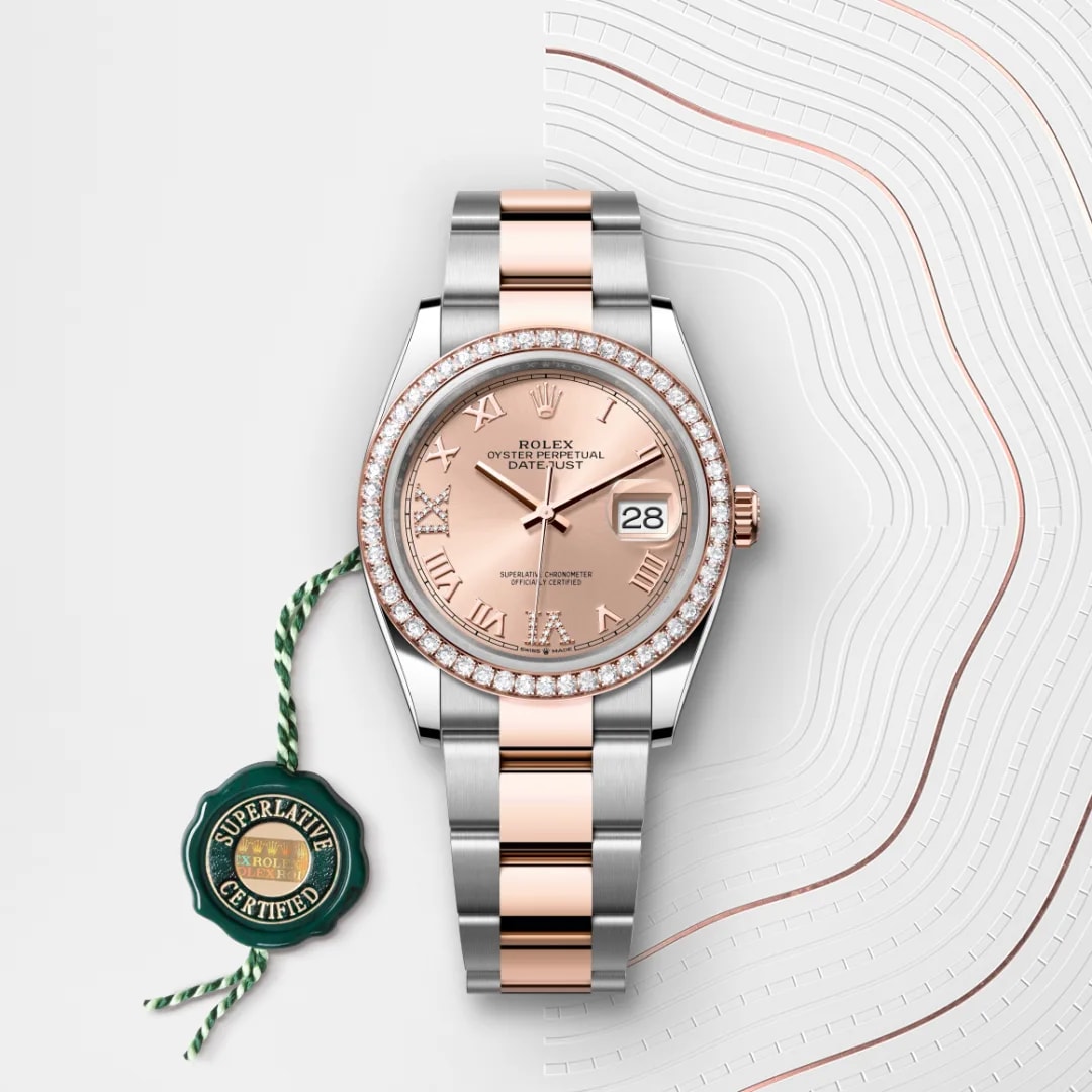 Rolex Datejust in Everose Rolesor - combination of Oystersteel and Everose gold M126281RBR-0016- Montecristo Jewellers Rolex Datejust in Everose Rolesor - combination of Oystersteel and Everose gold M126281RBR-0016- Montecristo Jewellers