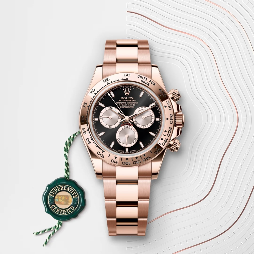 Rolex Cosmograph Daytona in 18 ct Everose gold M126505-0001- Montecristo Jewellers Rolex Cosmograph Daytona in 18 ct Everose gold M126505-0001- Montecristo Jewellers
