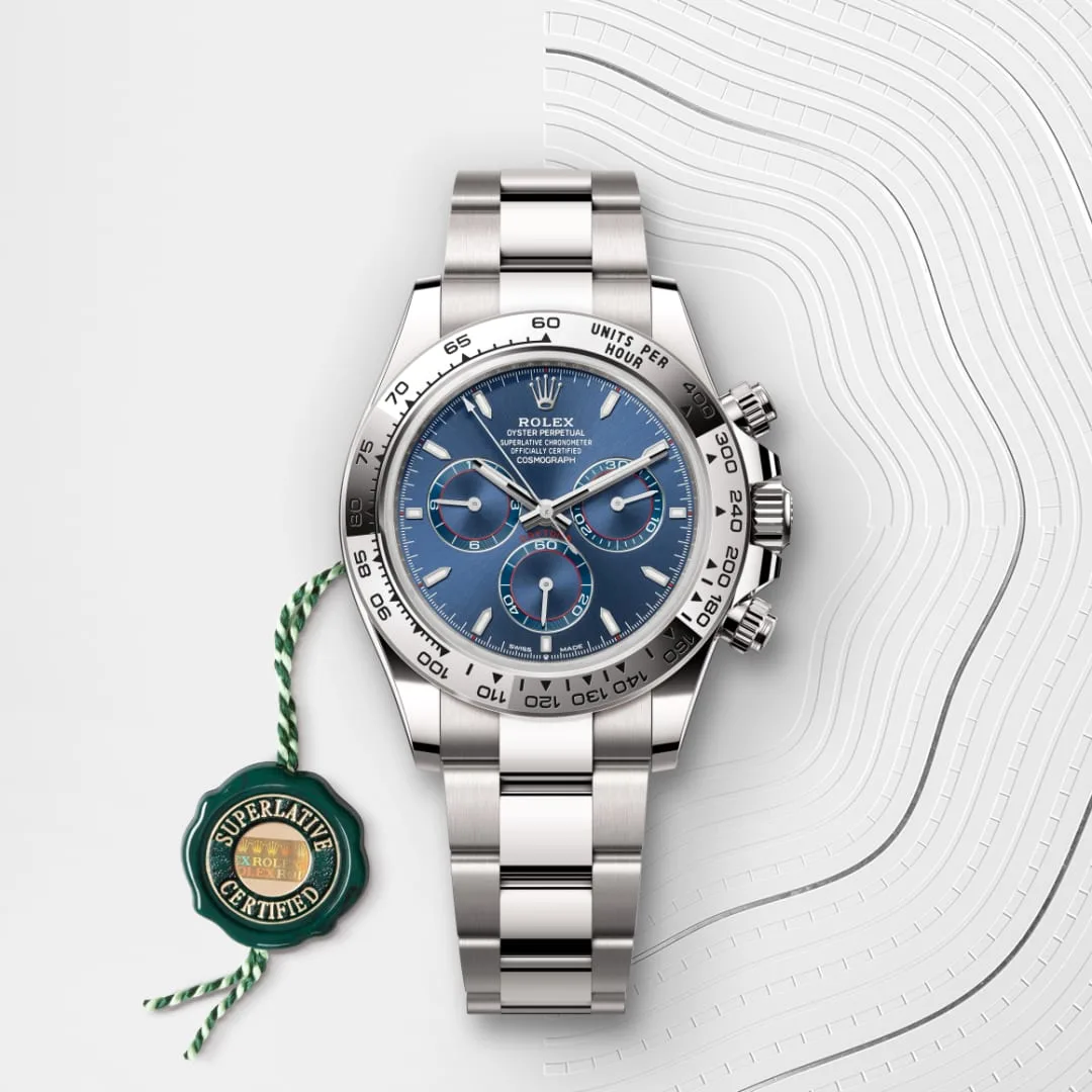 Rolex Cosmograph Daytona in 18 ct white gold M126509-0005- Montecristo Jewellers Rolex Cosmograph Daytona in 18 ct white gold M126509-0005- Montecristo Jewellers