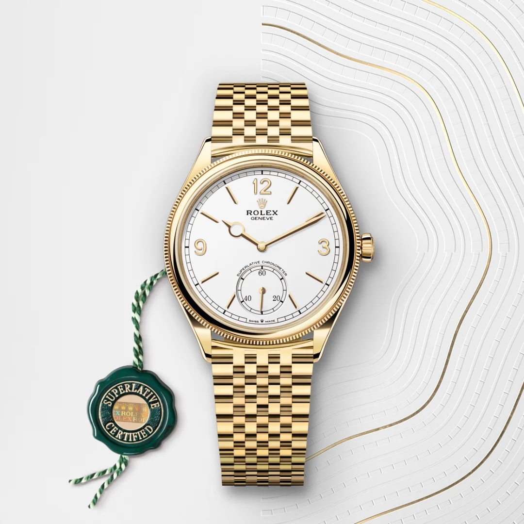 Rolex 1908 in 18 ct yellow gold M52508-0008- Montecristo Jewellers Rolex 1908 in 18 ct yellow gold M52508-0008- Montecristo Jewellers