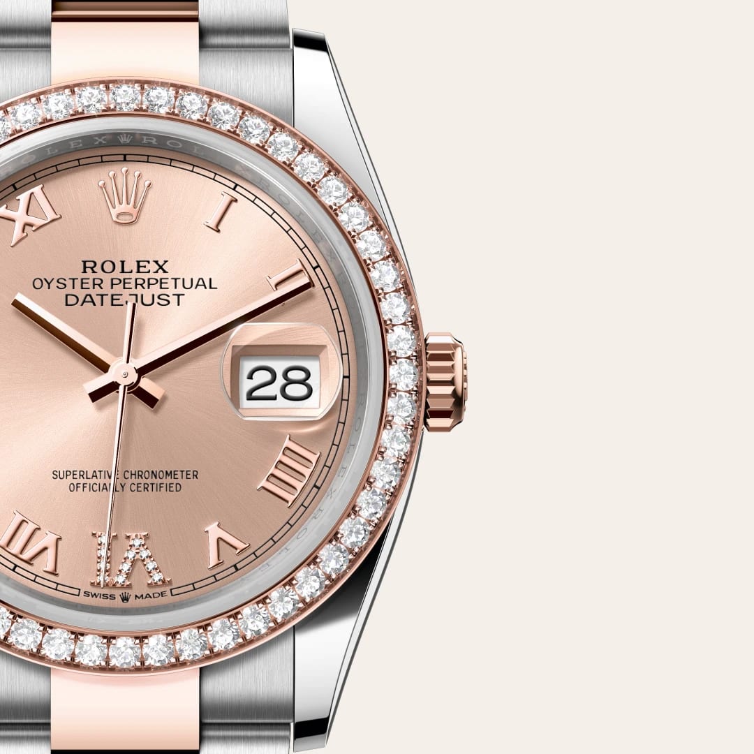 Rolex Datejust in Everose Rolesor - combination of Oystersteel and Everose gold M126281RBR-0016- Montecristo Jewellers Rolex Datejust in Everose Rolesor - combination of Oystersteel and Everose gold M126281RBR-0016- Montecristo Jewellers