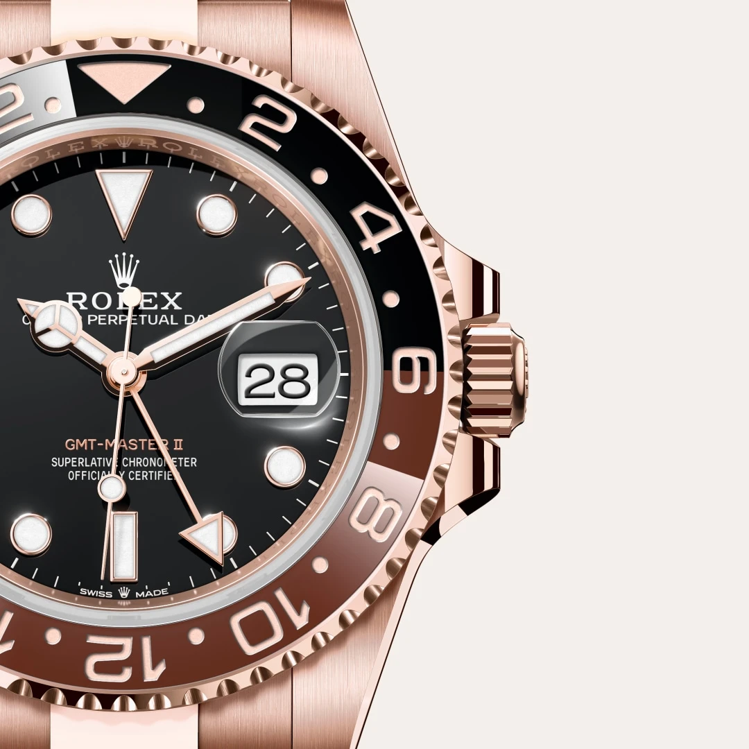 Rolex GMT-Master II in 18 ct Everose gold M126715CHNR-0001- Montecristo Jewellers