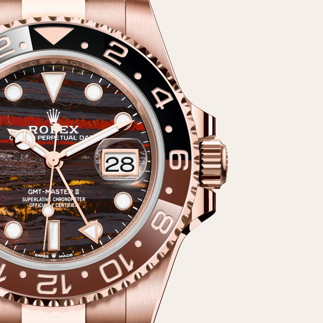 Rolex GMT-Master II in 18 ct Everose gold M126715CHNR-0002- Montecristo Jewellers