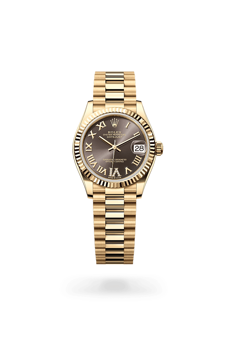 rolex Datejust in 18 ct yellow gold, M278278-0032 - Montecristo Jewellers