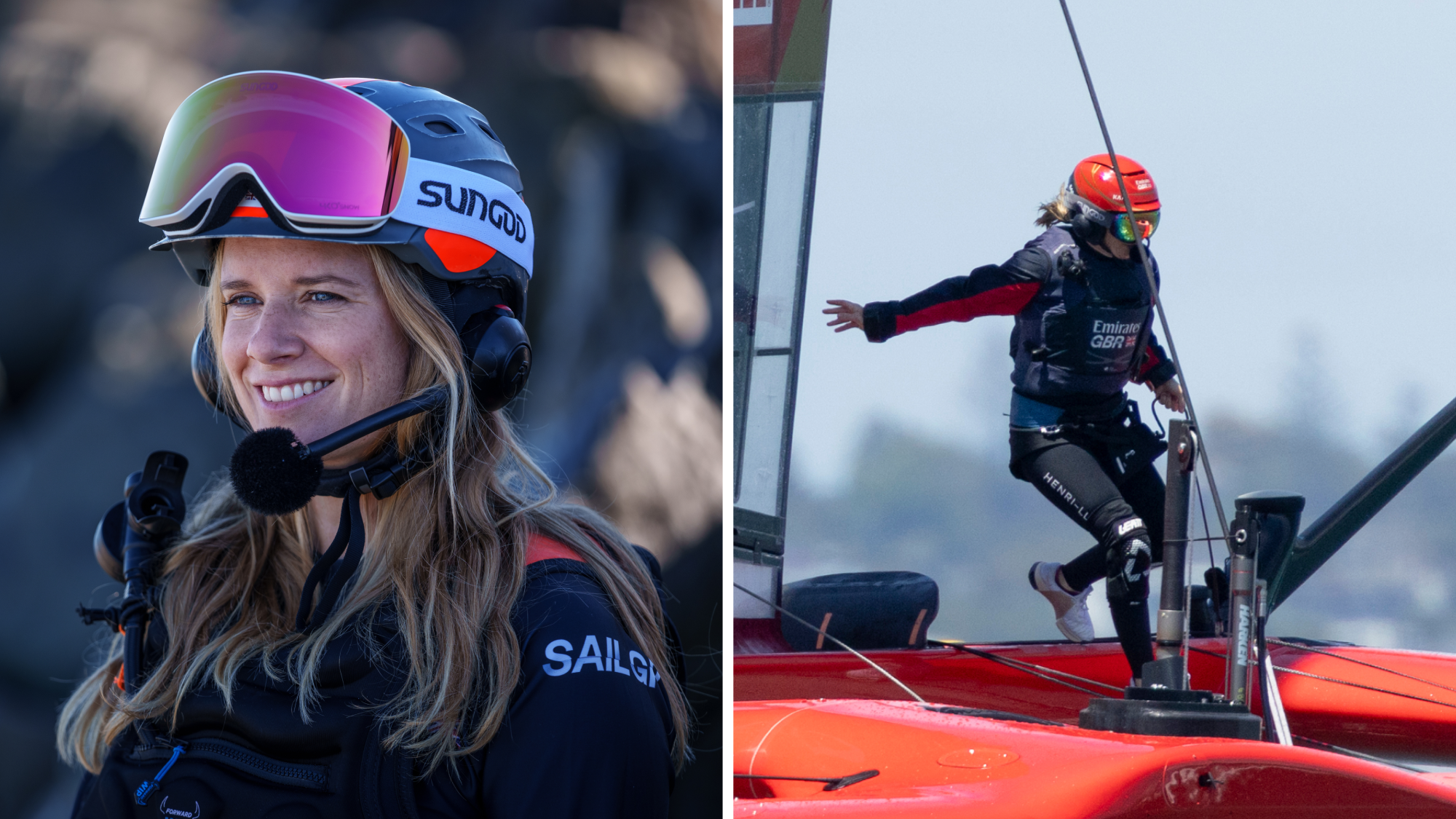 Sir Ben Ainslie and Hannah Mills