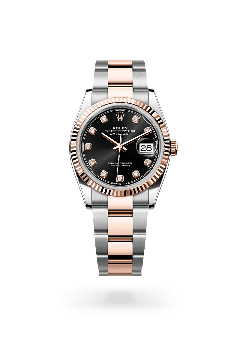 Rolex Datejust in Everose Rolesor - combination of Oystersteel and Everose gold M126231-0020- Montecristo Jewellers Rolex Datejust in Everose Rolesor - combination of Oystersteel and Everose gold M126231-0020- Montecristo Jewellers