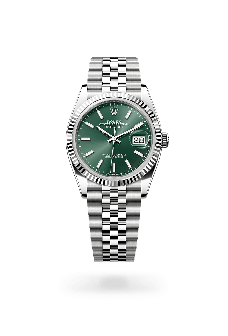 Rolex Datejust in White Rolesor - combination of Oystersteel and white gold M126234-0051- Montecristo Jewellers Rolex Datejust in White Rolesor - combination of Oystersteel and white gold M126234-0051- Montecristo Jewellers