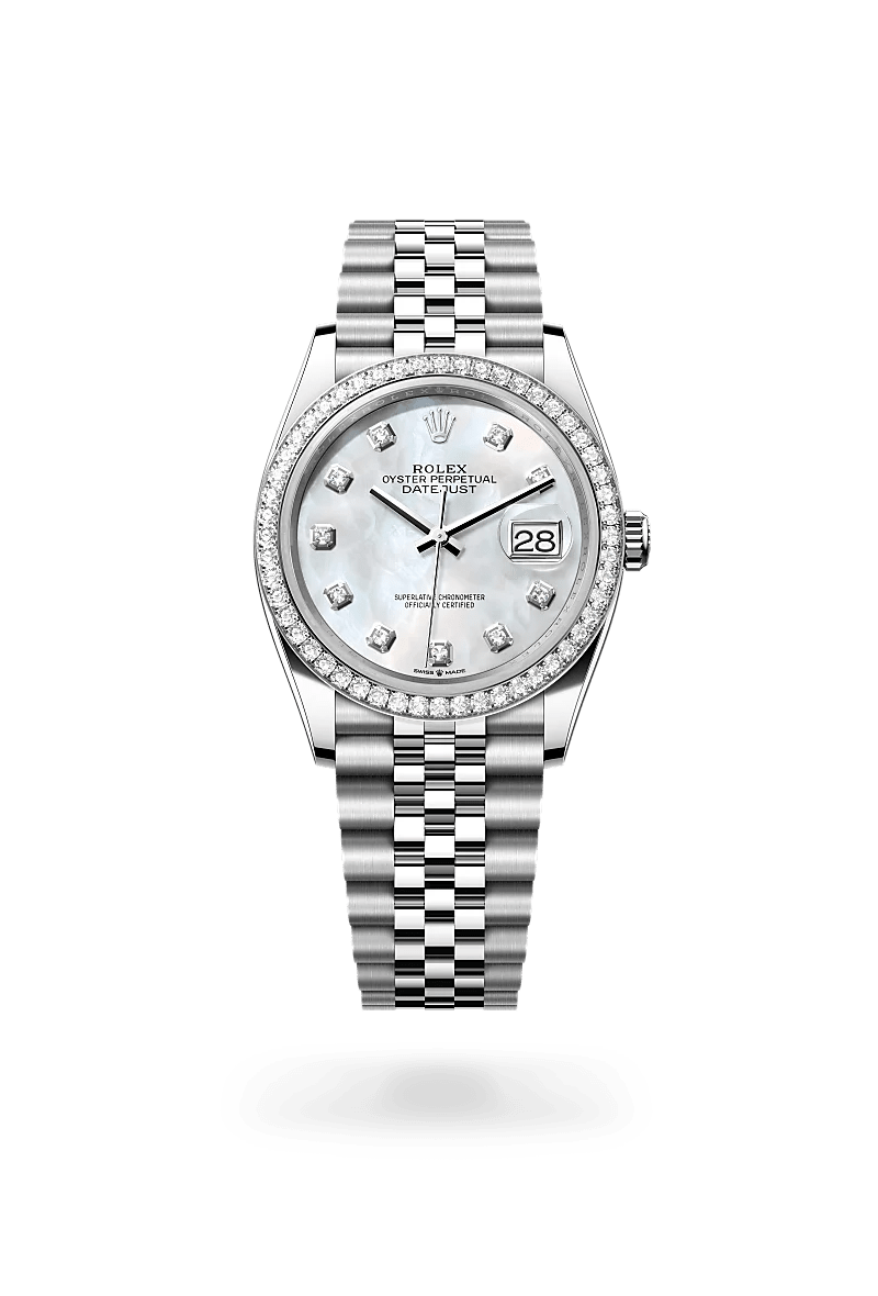 Rolex Datejust in White Rolesor - combination of Oystersteel and white gold M126284RBR-0011- Montecristo Jewellers Rolex Datejust in White Rolesor - combination of Oystersteel and white gold M126284RBR-0011- Montecristo Jewellers