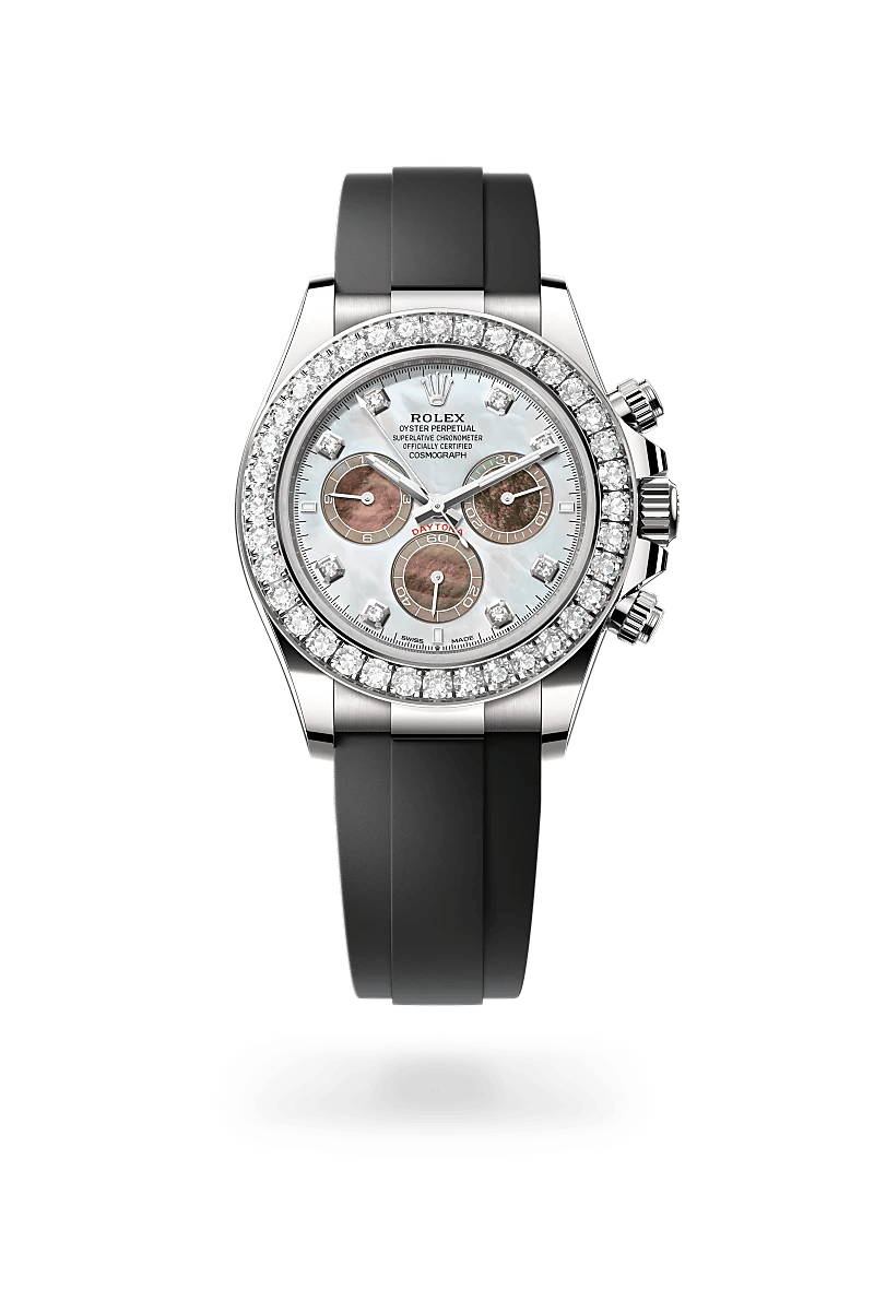 Rolex Cosmograph Daytona in 18 ct white gold M126589RBR-0001- Montecristo Jewellers Rolex Cosmograph Daytona in 18 ct white gold M126589RBR-0001- Montecristo Jewellers