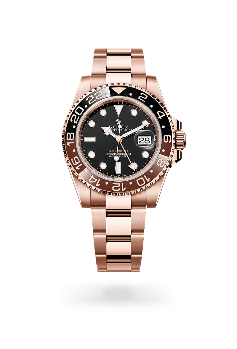 Rolex GMT-Master II in 18 ct Everose gold M126715CHNR-0001- Montecristo Jewellers