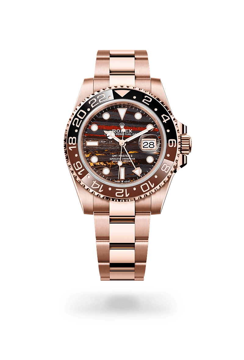 Rolex GMT-Master II in 18 ct Everose gold M126715CHNR-0002- Montecristo Jewellers