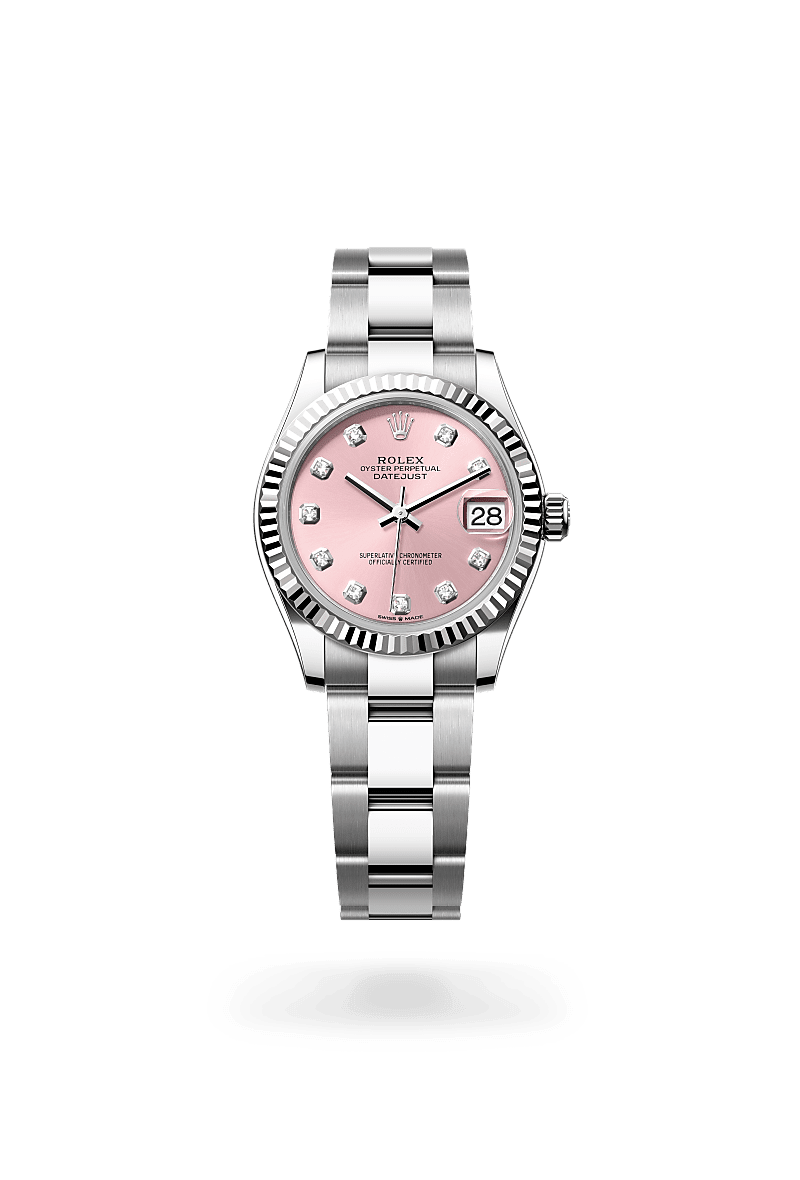 Rolex Datejust in White Rolesor - combination of Oystersteel and white gold M278274-0031- Montecristo Jewellers Rolex Datejust in White Rolesor - combination of Oystersteel and white gold M278274-0031- Montecristo Jewellers