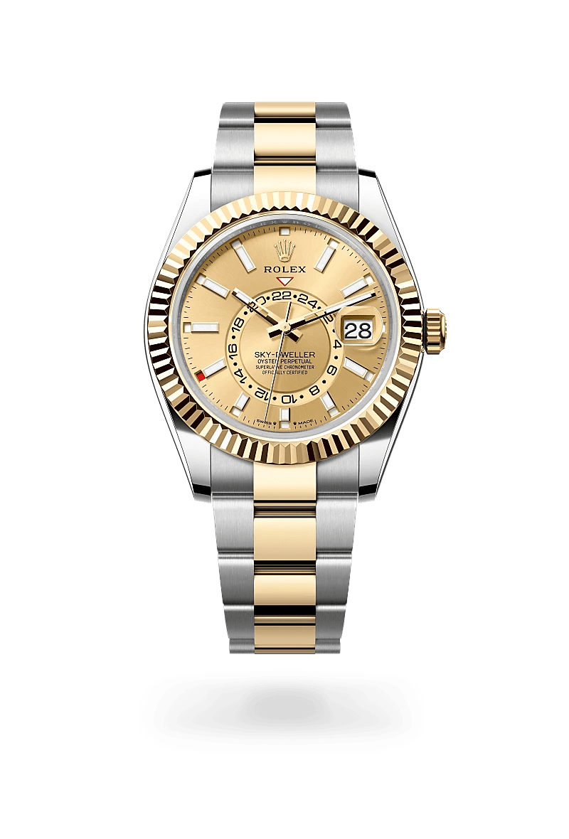 Rolex Sky-Dweller in Yellow Rolesor - combination of Oystersteel and yellow gold M336933-0001- Montecristo Jewellers Rolex Sky-Dweller in Yellow Rolesor - combination of Oystersteel and yellow gold M336933-0001- Montecristo Jewellers