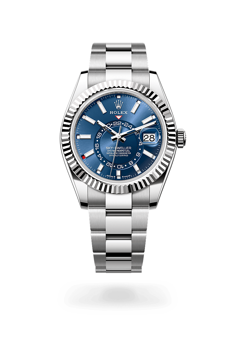 Rolex Sky-Dweller in White Rolesor - combination of Oystersteel and white gold M336934-0005- Montecristo Jewellers