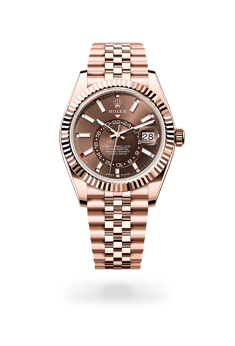 Rolex Sky-Dweller in 18 ct Everose gold M336935-0006- Montecristo Jewellers