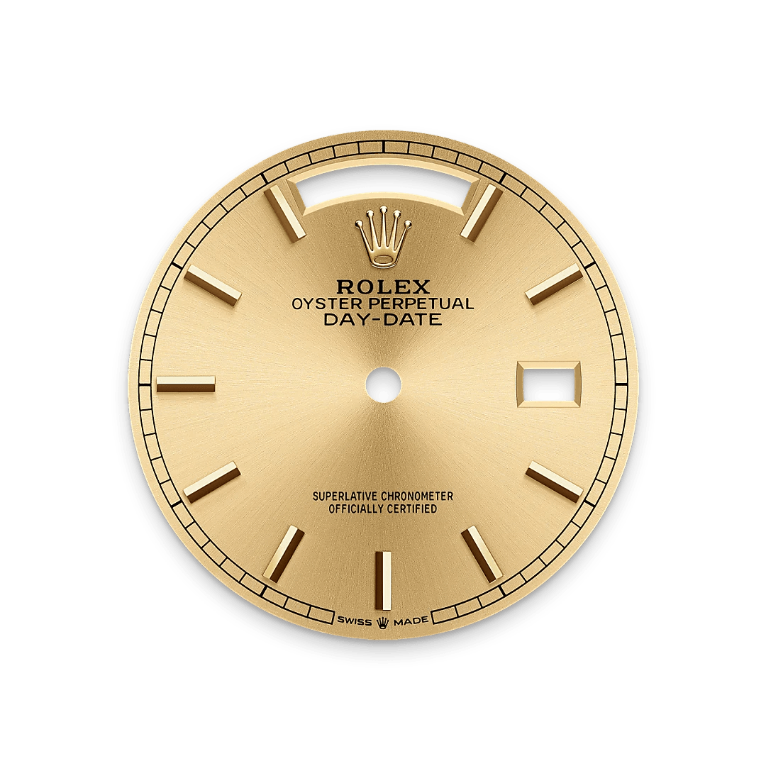 Rolex Day-Date in 18 ct yellow gold M128238-0045- Montecristo Jewellers Rolex Day-Date in 18 ct yellow gold M128238-0045- Montecristo Jewellers