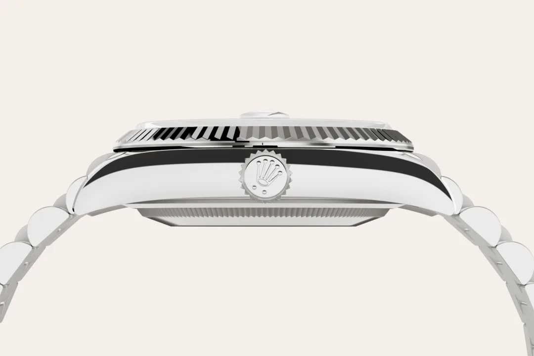 Rolex Day-Date in 18 ct white gold M128239-0005- Montecristo Jewellers Rolex Day-Date in 18 ct white gold M128239-0005- Montecristo Jewellers