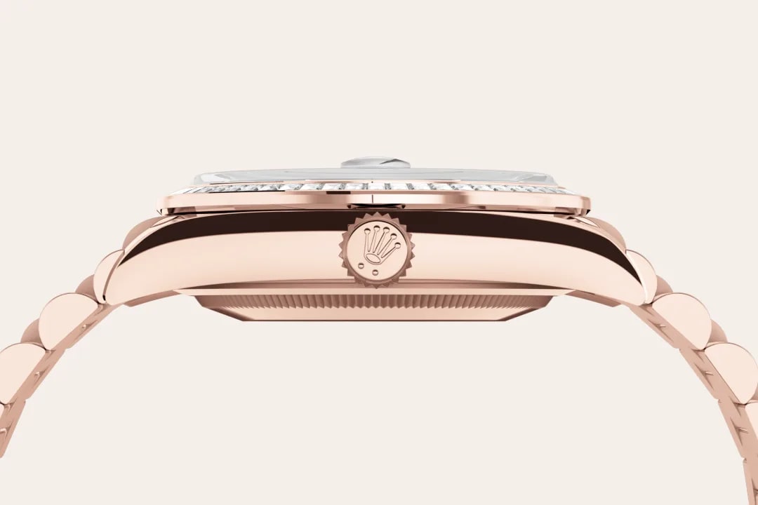 Rolex Day-Date in 18 ct Everose gold M128395TBR-0032- Montecristo Jewellers Rolex Day-Date in 18 ct Everose gold M128395TBR-0032- Montecristo Jewellers