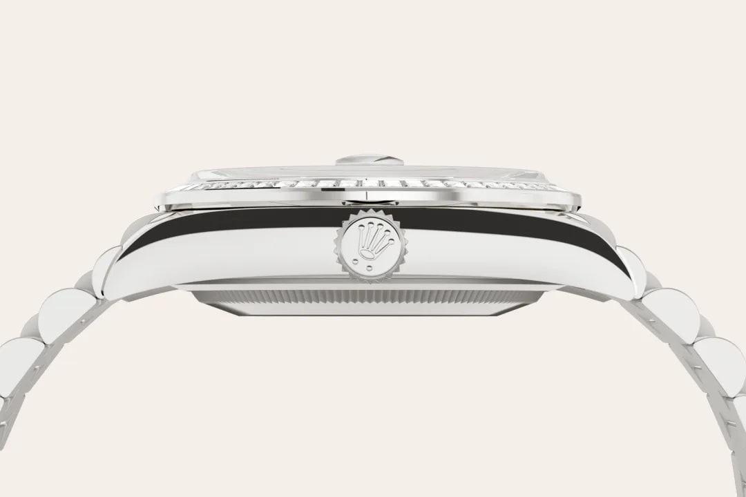 Rolex Day-Date in 18 ct white gold M128399TBR-0029- Montecristo Jewellers Rolex Day-Date in 18 ct white gold M128399TBR-0029- Montecristo Jewellers