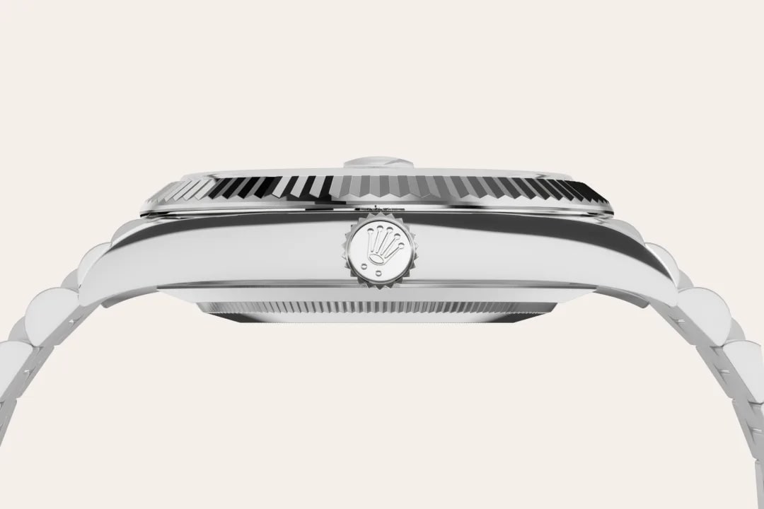 Rolex Day-Date in 18 ct white gold M228239-0033- Montecristo Jewellers Rolex Day-Date in 18 ct white gold M228239-0033- Montecristo Jewellers