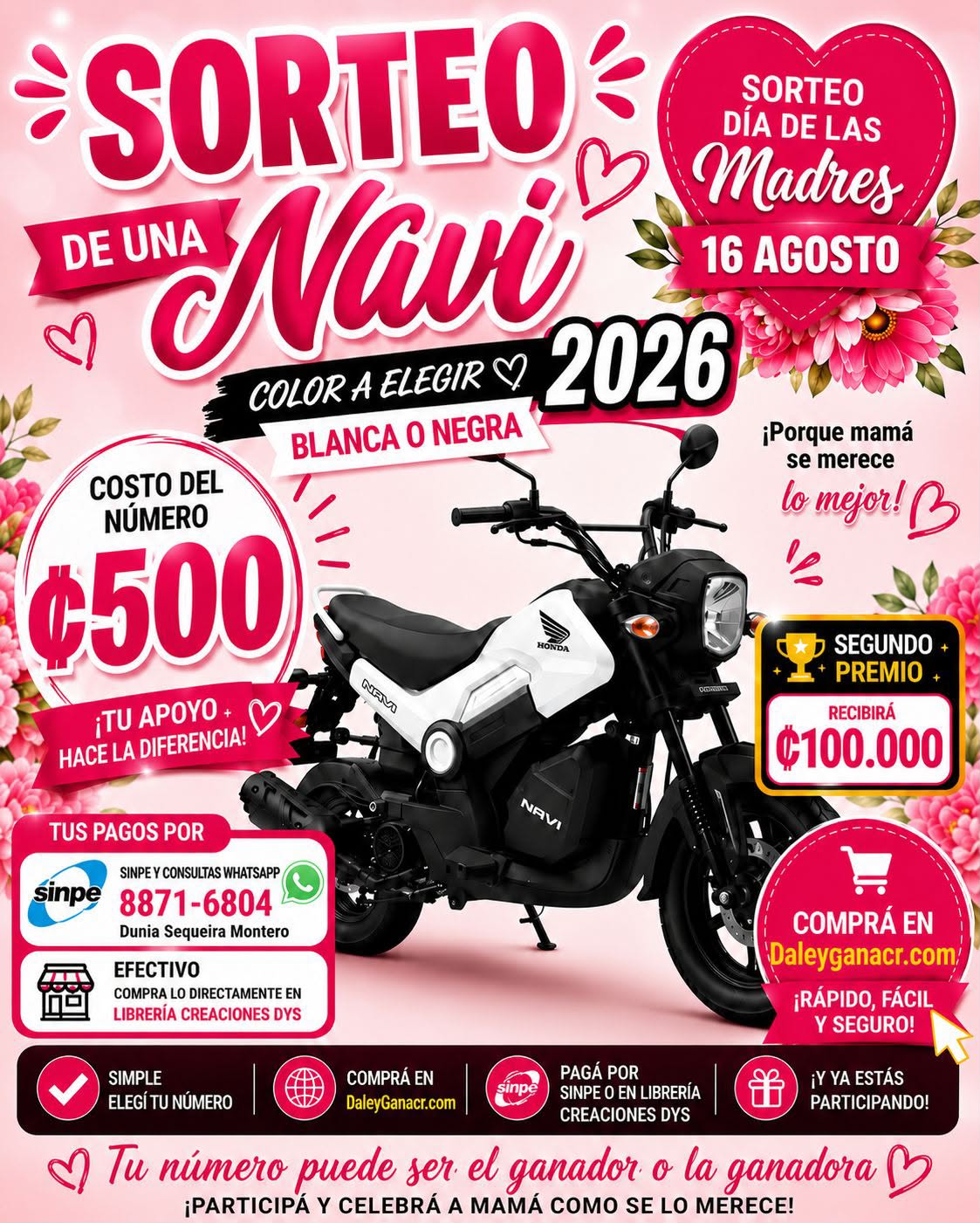 Sorteo Día de las Madres — Honda Navi 2026