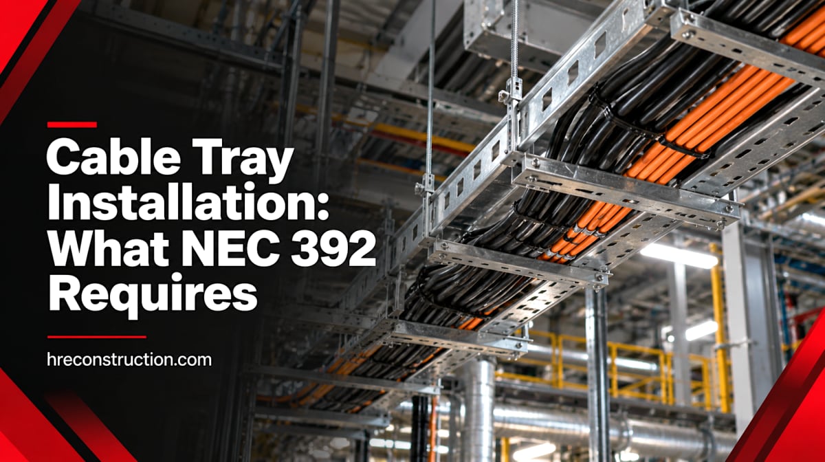 Cable Tray Installation: What NEC 392 Requires