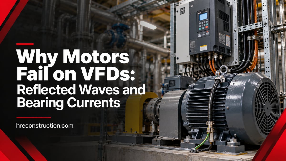 Why Motors Fail on VFDs: Reflected Waves and Bearing Currents