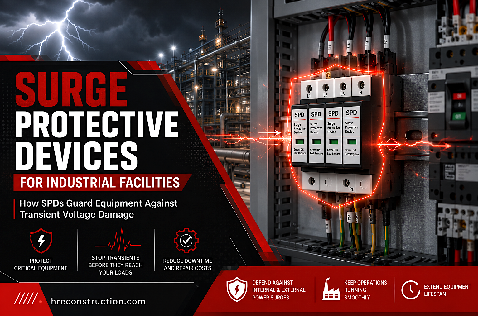 Surge Protective Devices for Industrial Facilities: How SPDs Guard Equipment Against Transient Voltage Damage