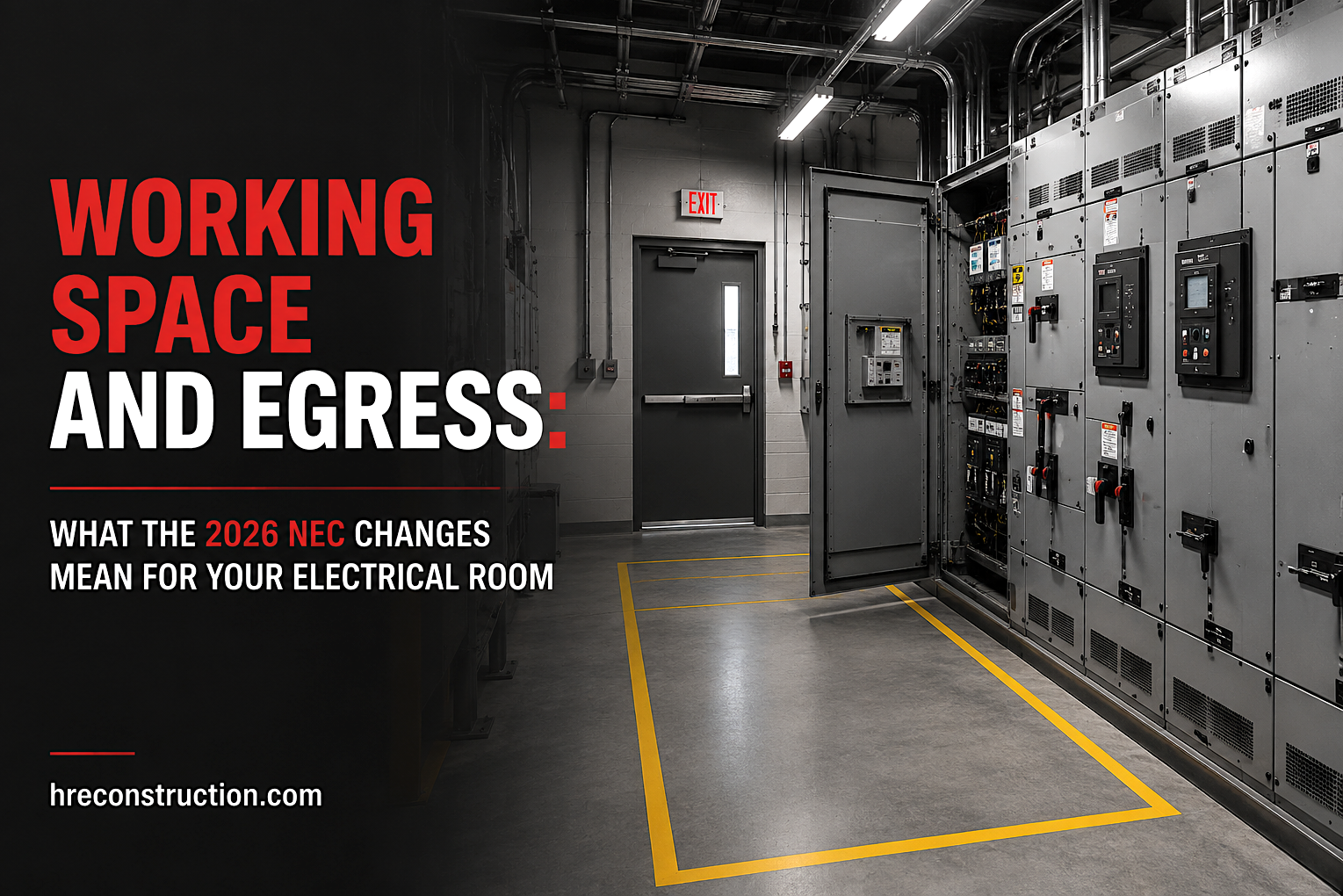 Working Space and Egress: What the 2026 NEC Changes Mean for Your Electrical Room